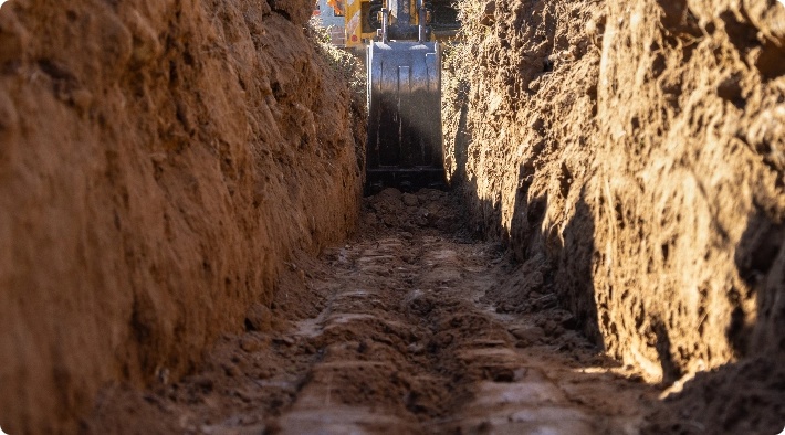 Excavator construction