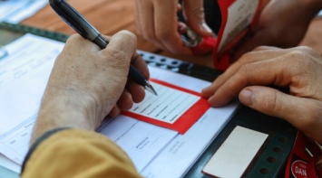 Person writing