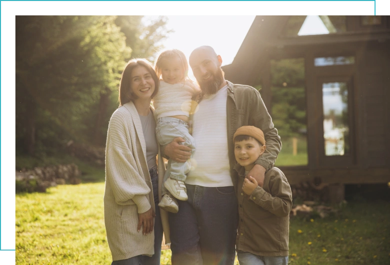 Family smiling